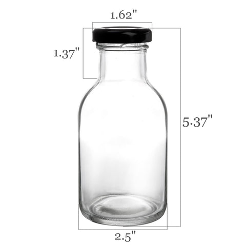 Kingrol dishwasher-safe glass bottles ready for easy cleanup after use.