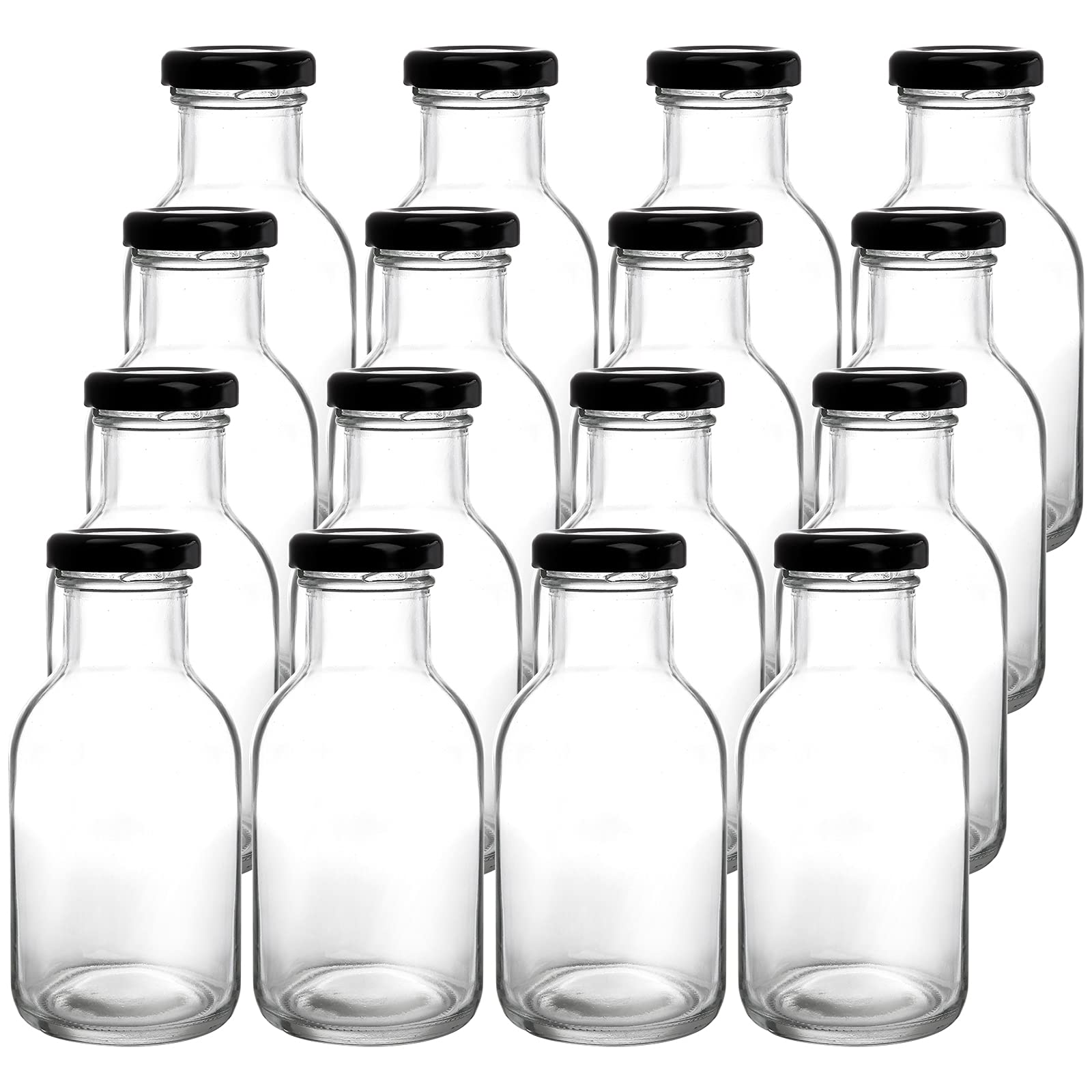 Kingrol glass bottle wide-mouth close-up emphasis on easy filling.
