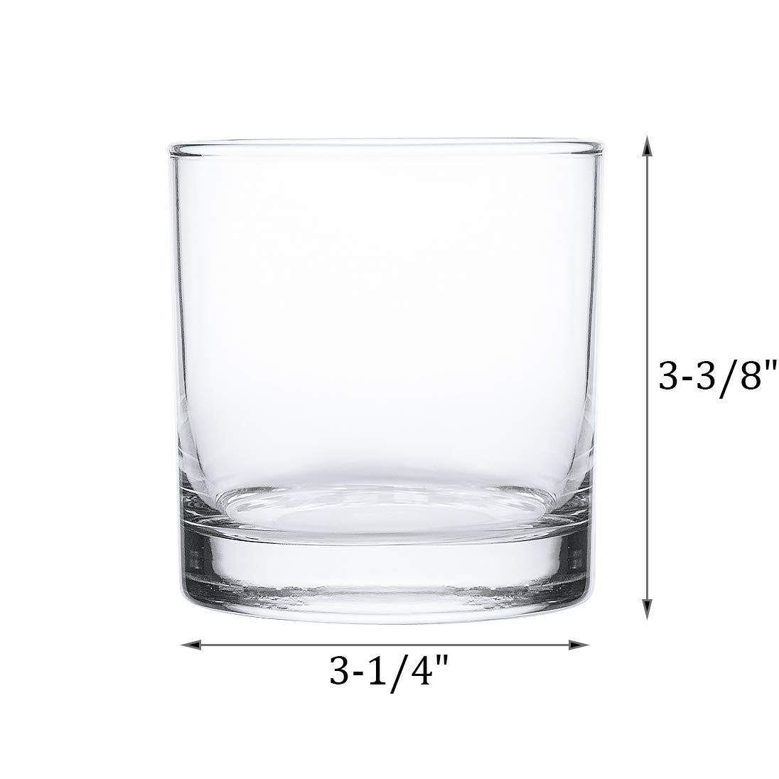 Kingrol glass with heavy base for stable serving
