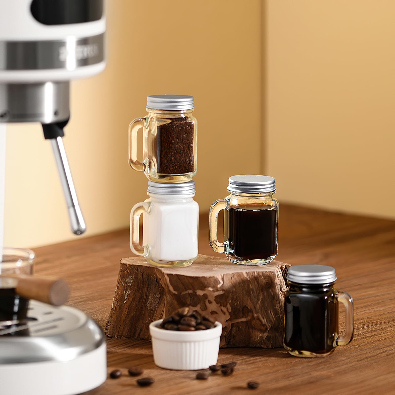 Kingrol jars for desserts, jams, or candies in rustic style.