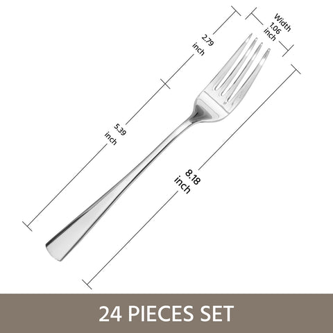 Kingstone 18/10 stainless steel forks, durable and corrosion-resistant.