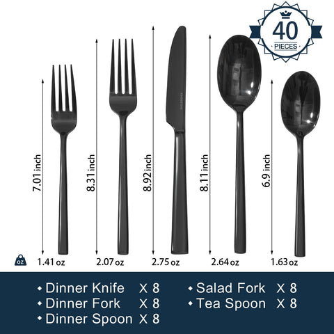 KINGSTONE 40pc dinner fork in 18/0 stainless steel for everyday use.