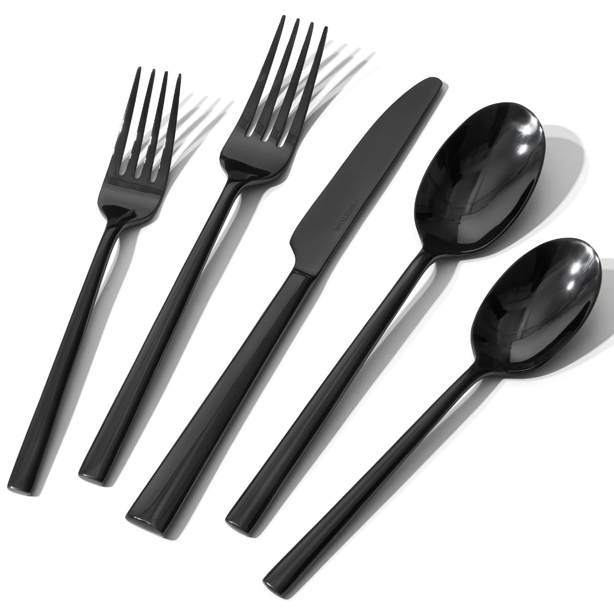 KINGSTONE 40pc dinner knife with sharp edge for precise cuts during family meals.