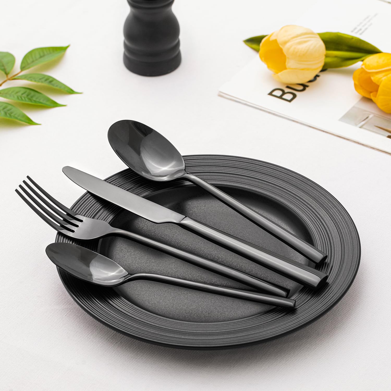 KINGSTONE 40pc teaspoon suitable for tea and desserts with comfortable handling.