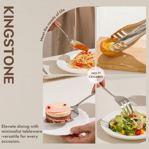 KINGSTONE cake server with angled blade for clean slices.