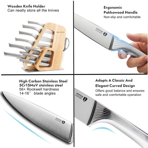 KINGSTONE 8-inch chef knife blade for precise slicing