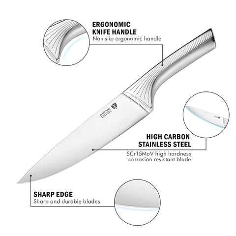 KINGSTONE blade close-up showing a sharp stainless edge for precise slicing