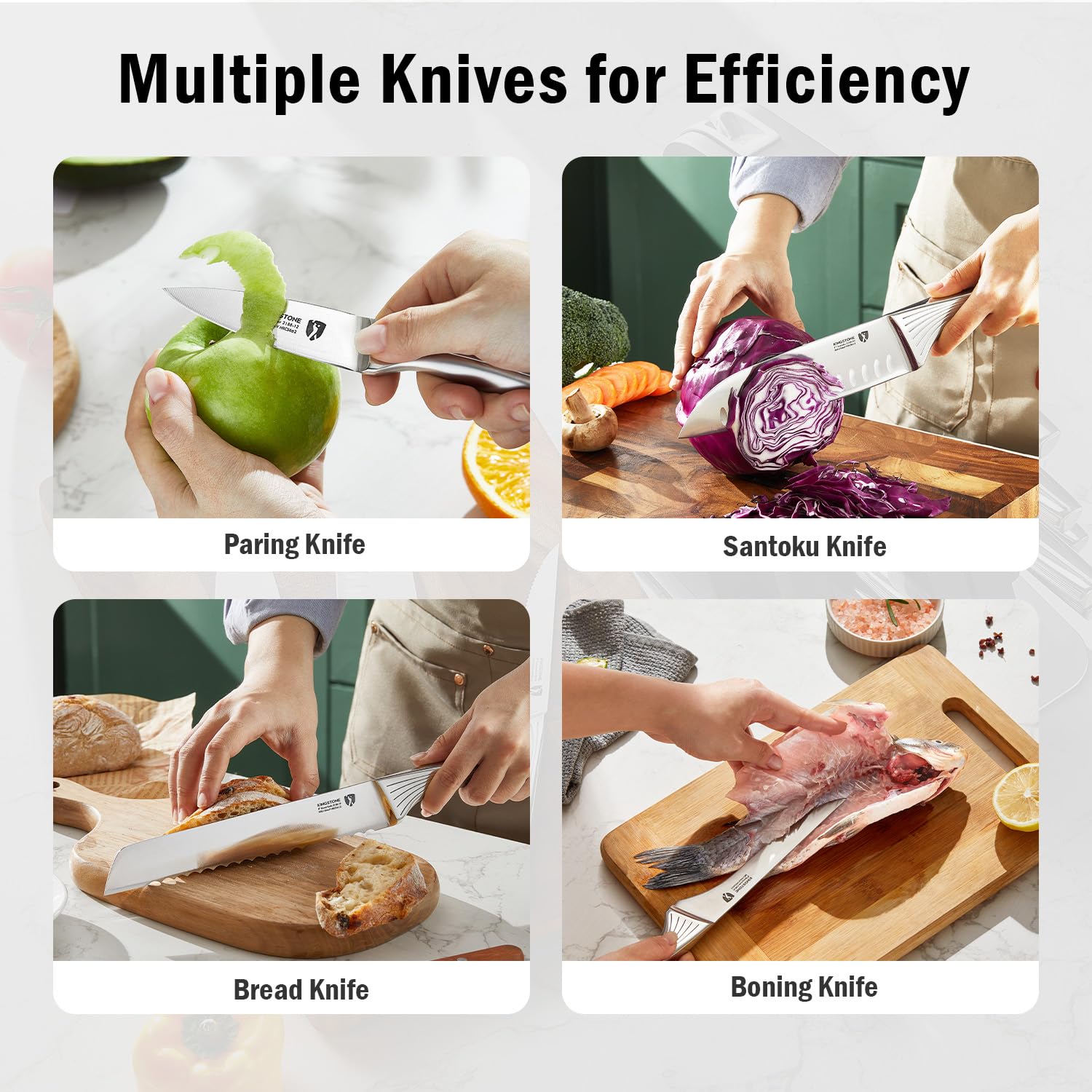 KINGSTONE built-in sharpener for quick edge touch-ups