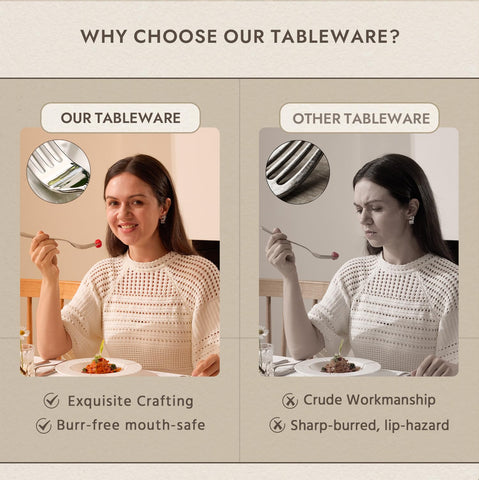 Kingstone dinner forks are dishwasher-safe for easy cleanup