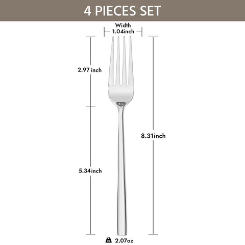 Kingstone forged stainless steel 18-0 dinner forks ensure lasting durability