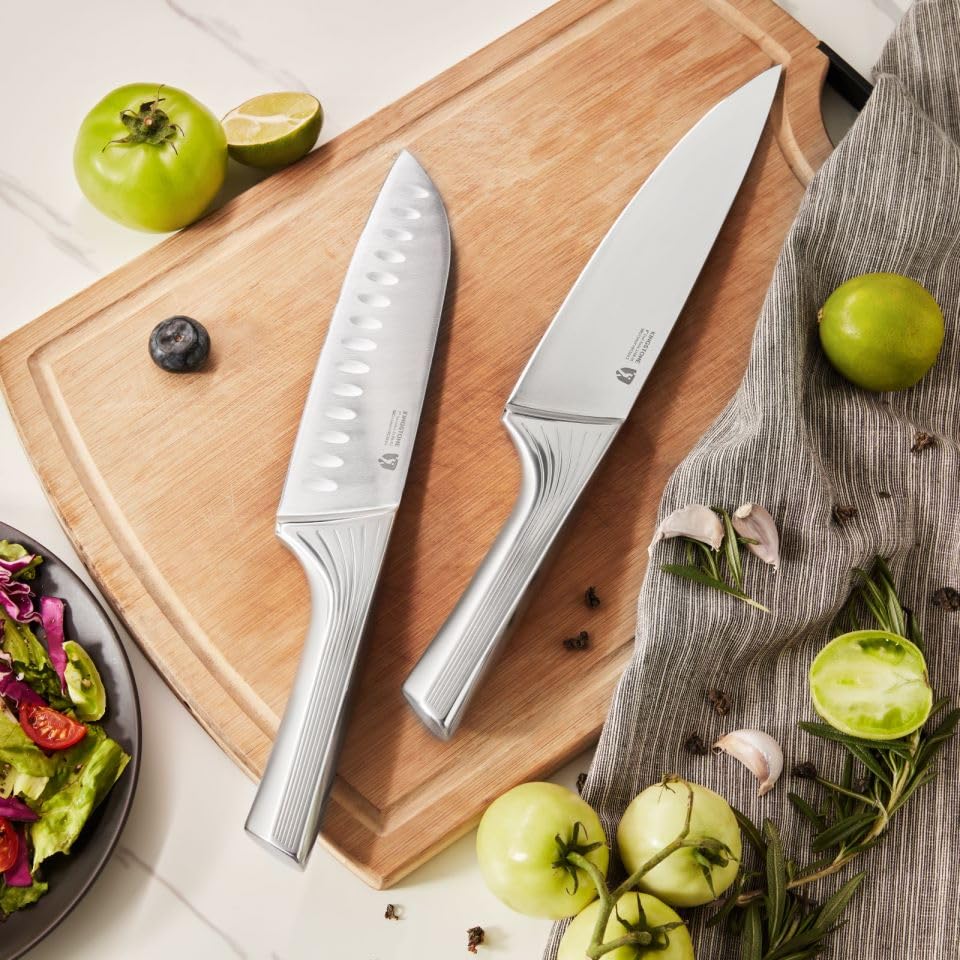 KINGSTONE dishwasher-safe knives for easy cleanup after cooking