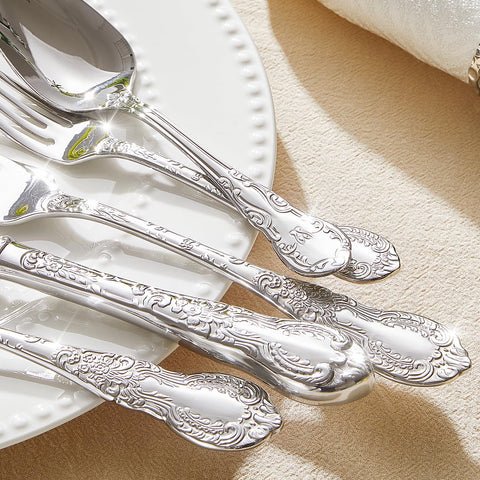 KINGSTONE dishwasher-safe flatware for convenient cleanup after entertaining.