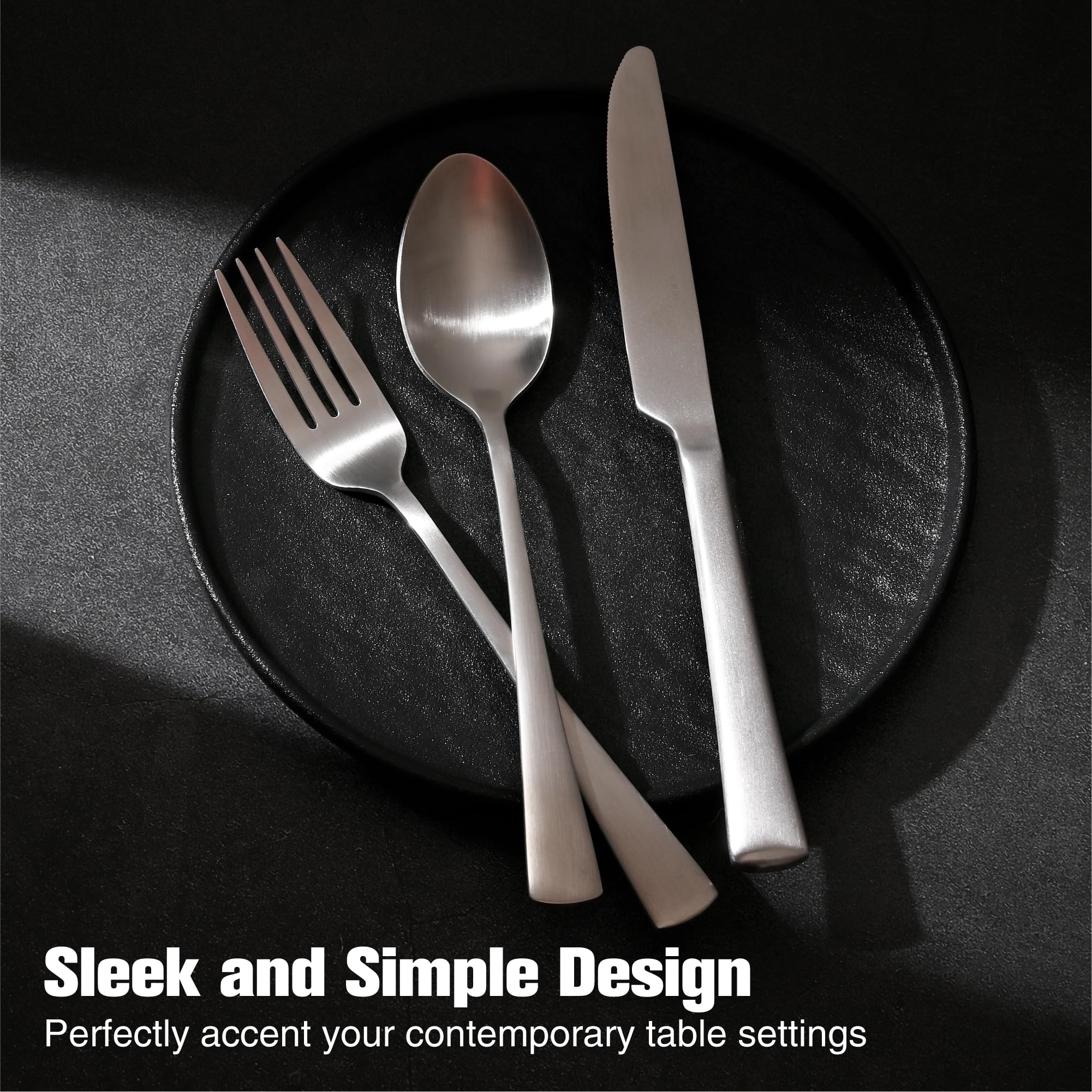 Kingstone dishwasher-safe flatware simplifies cleanup after meals and gatherings.