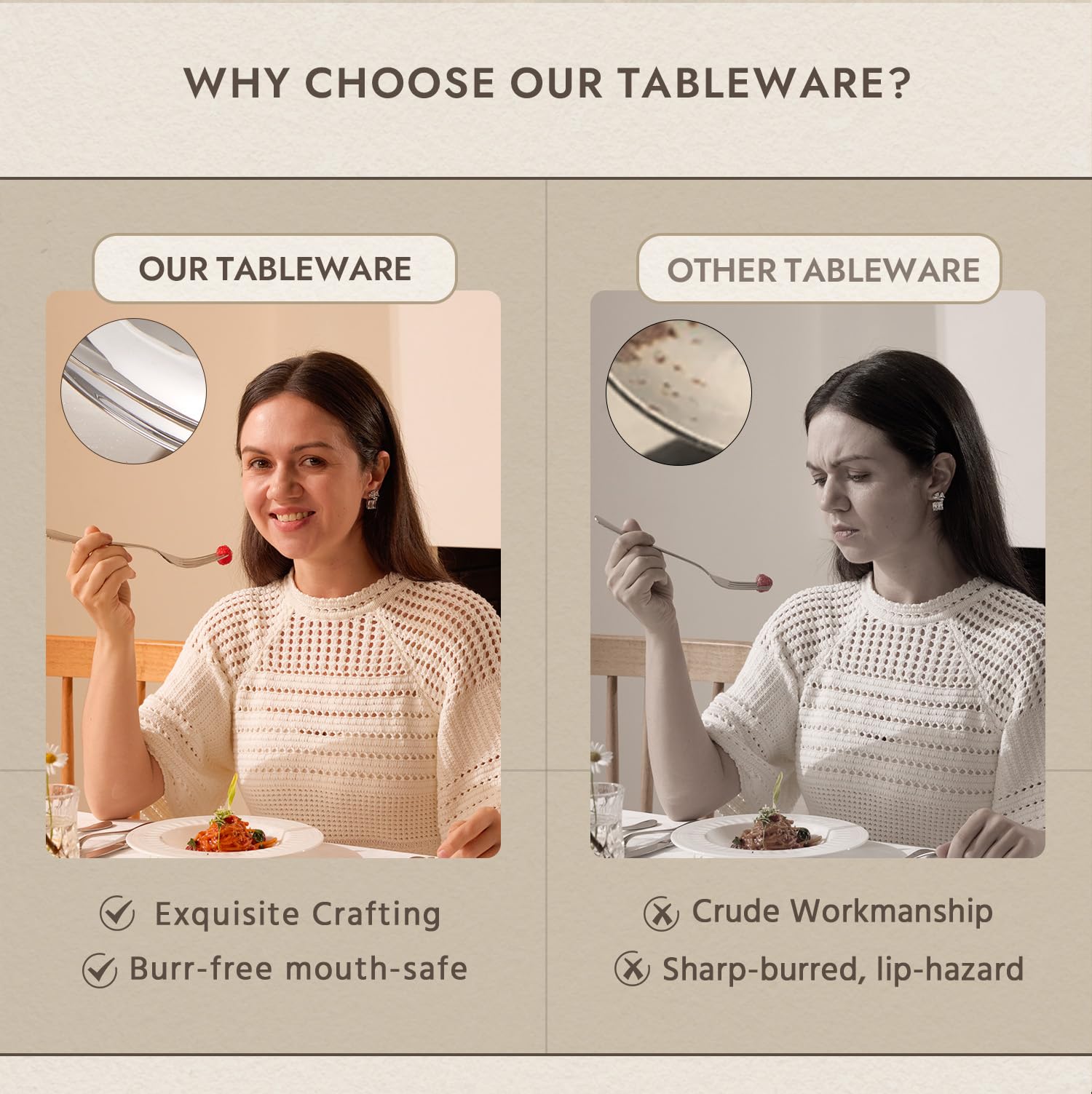 KINGSTONE family-use spoons ideal for daily meals at home