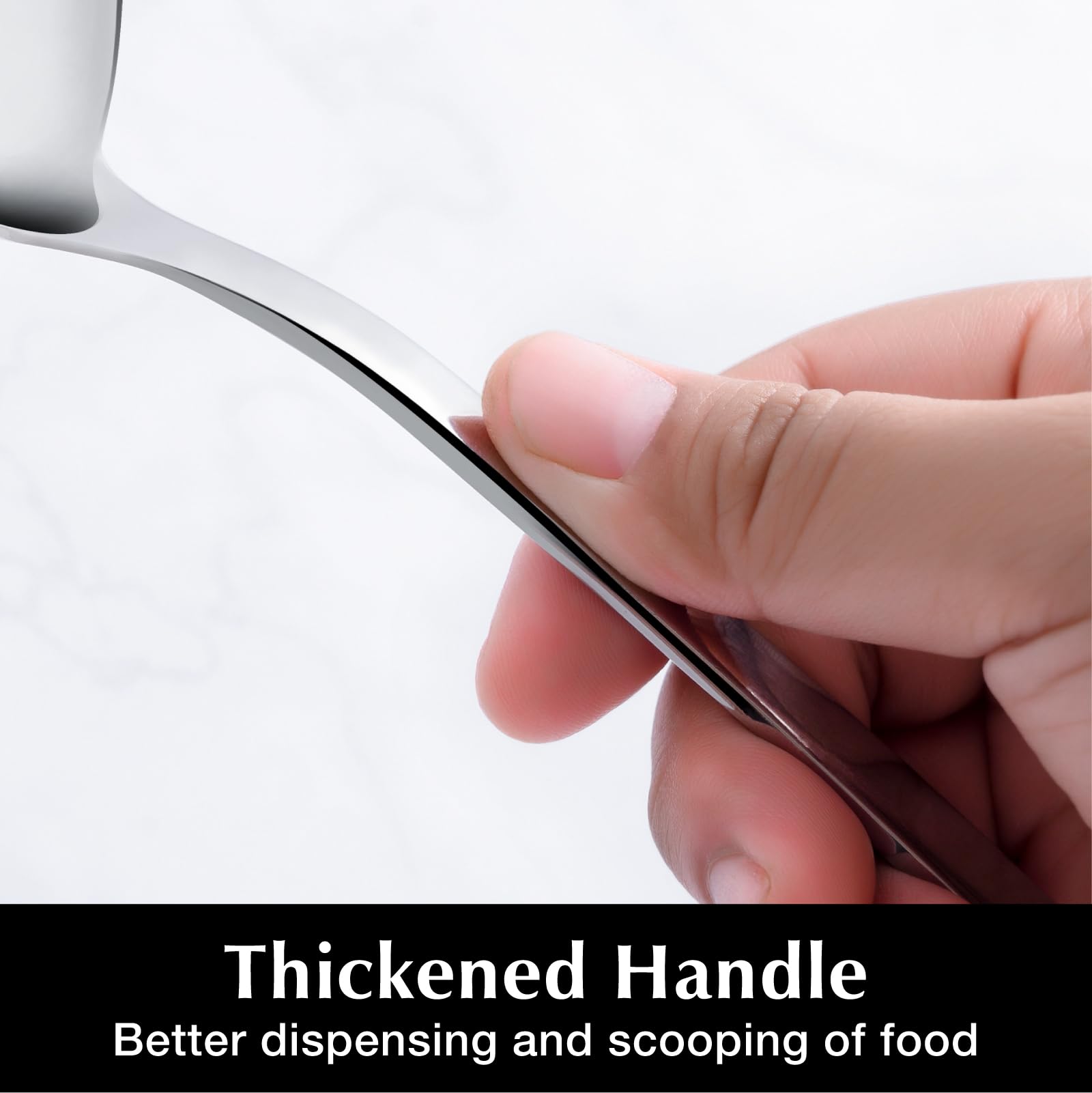 Comfortable-weight KINGSTONE utensils shown in hand for durable everyday use
