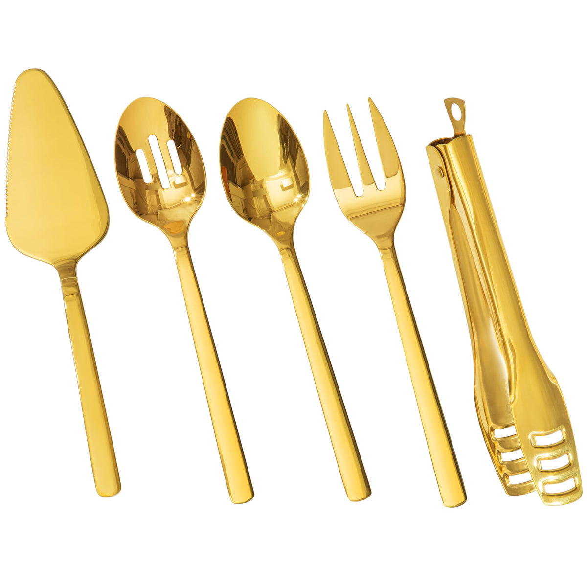 Kingstone slotted spoon ideal for buffet service with draining holes.