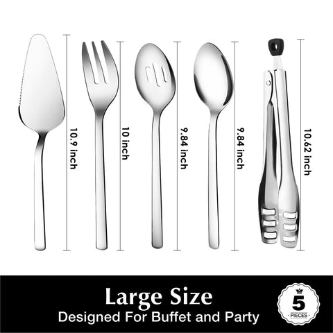 KINGSTONE serving tongs provide secure grip and smooth release for hors-dooeuvres.