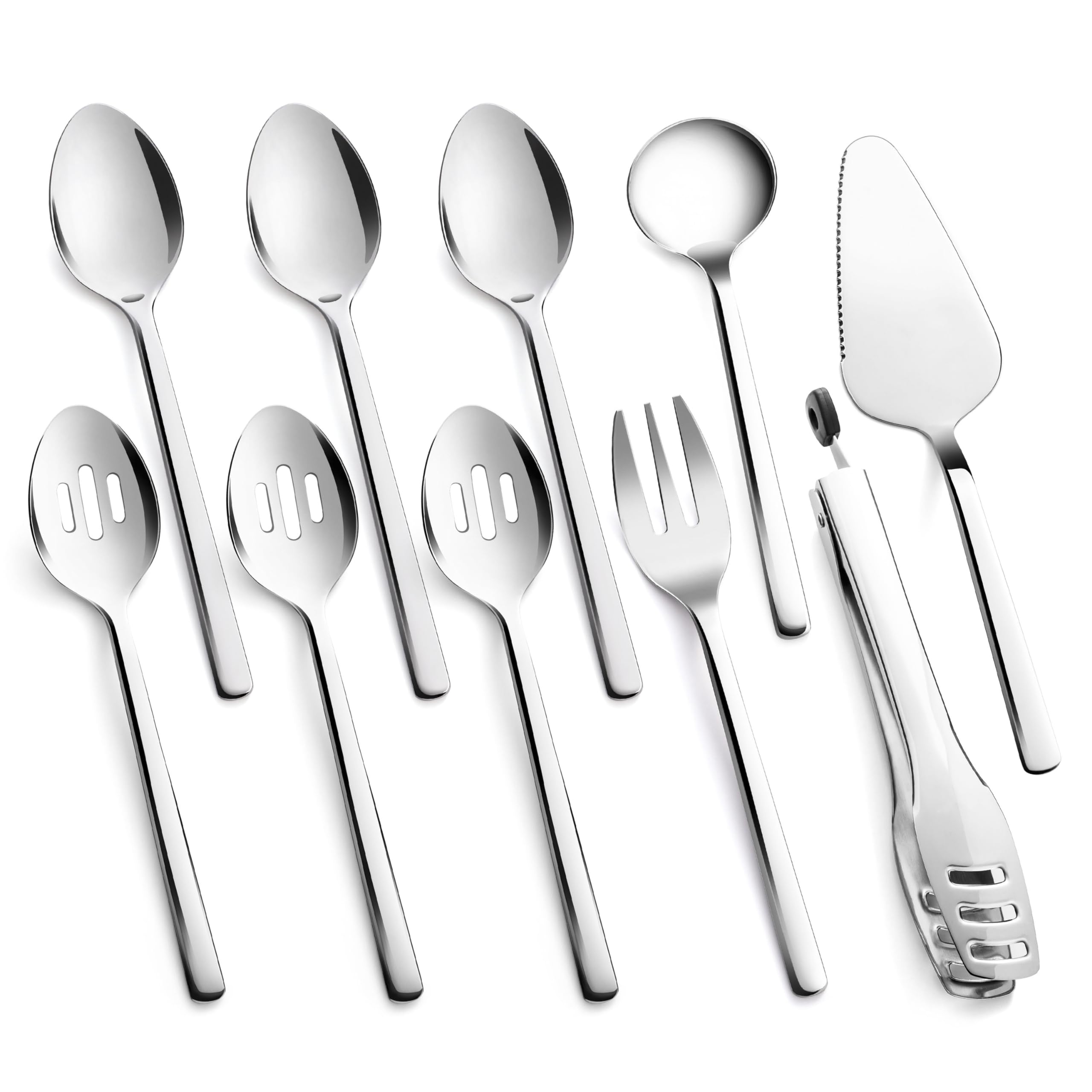 KINGSTONE large hostess serving utensils set displayed for an elegant buffet