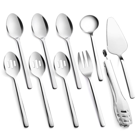KINGSTONE large hostess serving utensils set displayed for an elegant buffet