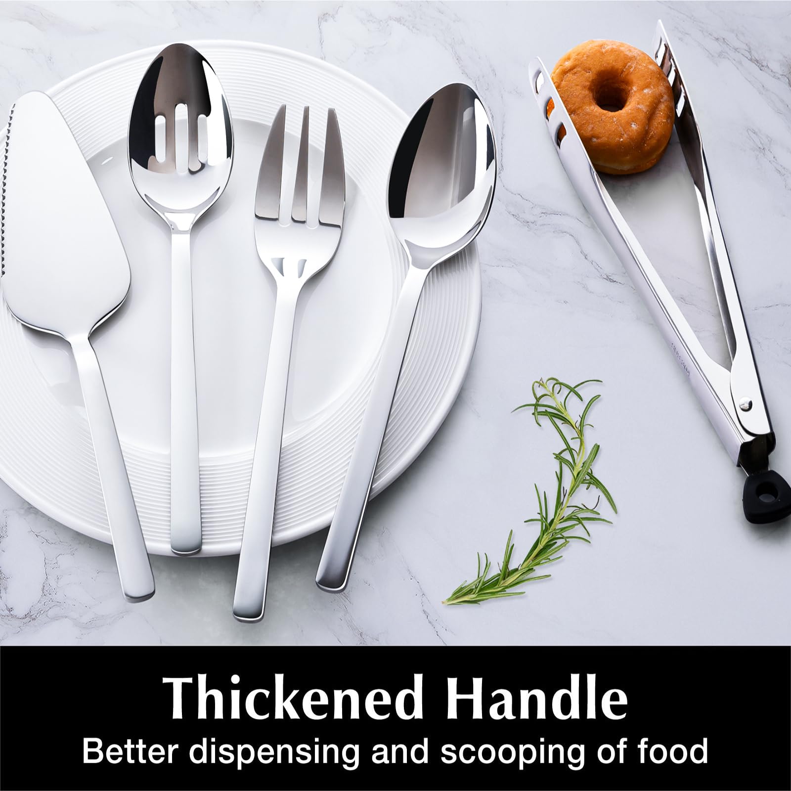 Kingstone modern-design flatware displayed on dining table for refined meals.