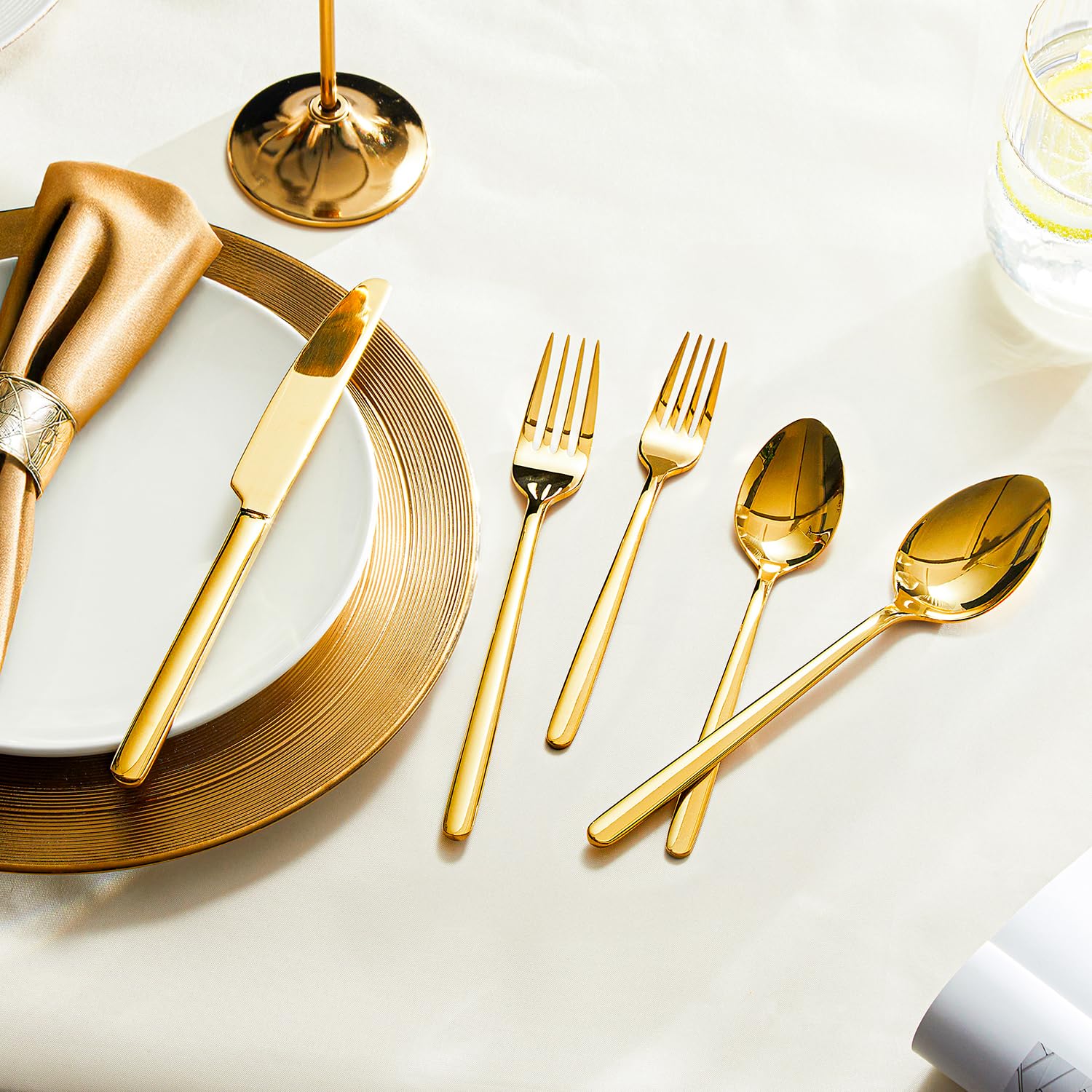 KINGSTONE Thickened ergonomic handles provide comfortable grip during meals