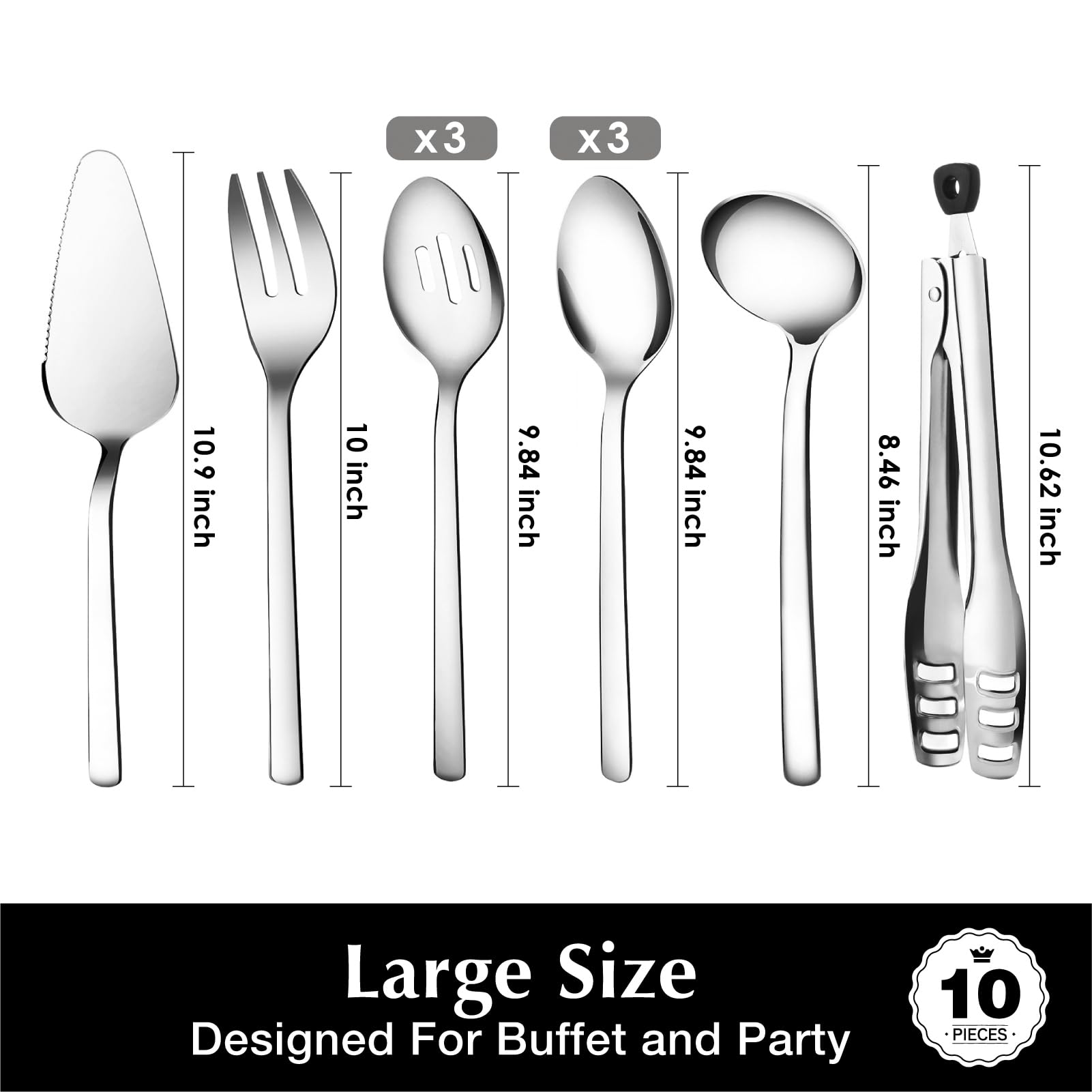 KINGSTONE serving utensils in action at a wedding buffet setup