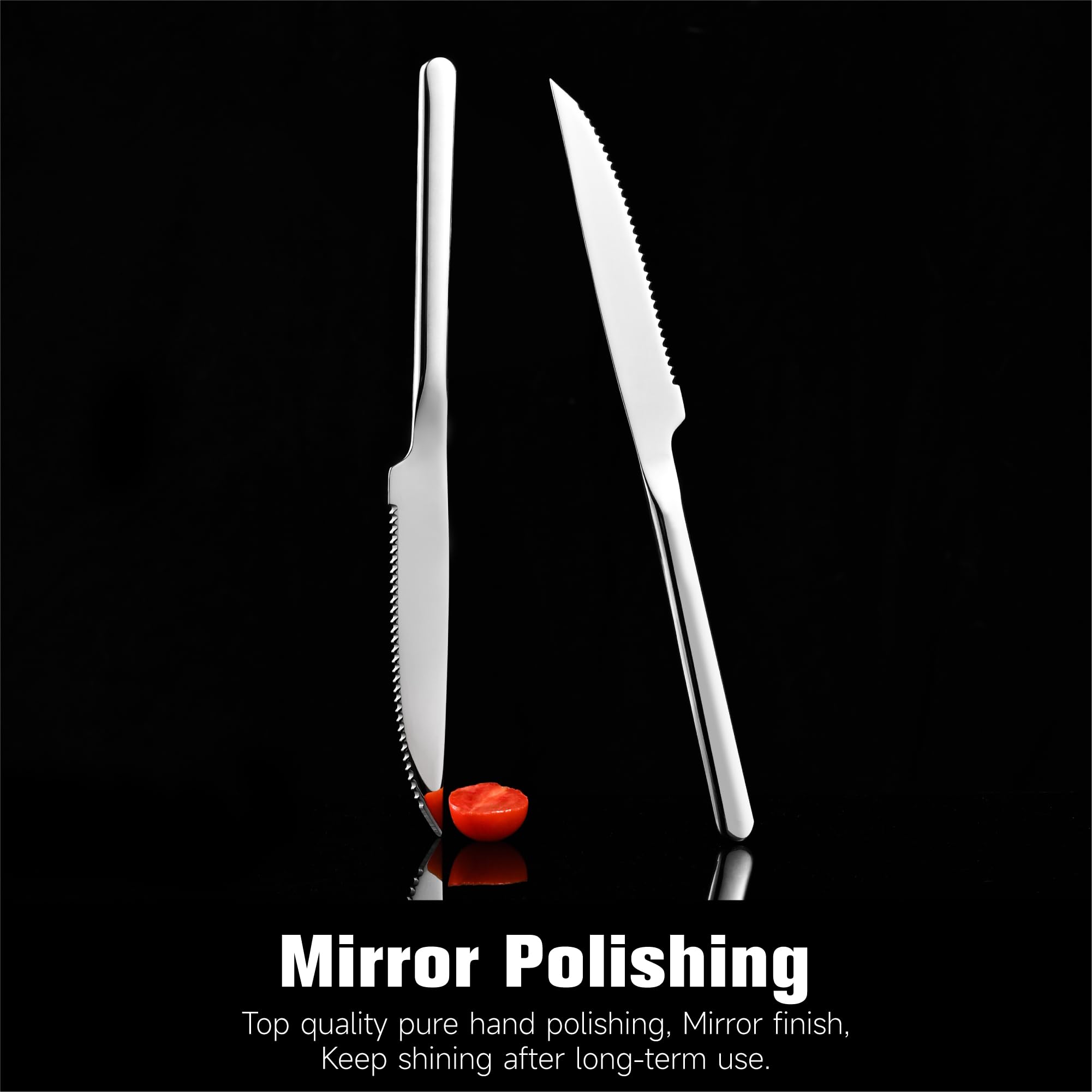 Kingstone Sharp table-ready knives enhance family dinners and gatherings.