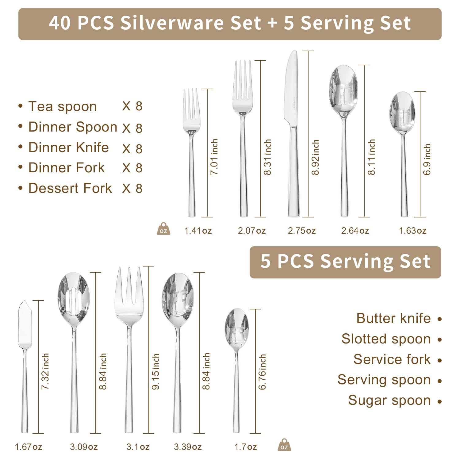 Kingstone dinner fork with elegant shine and solid forged build