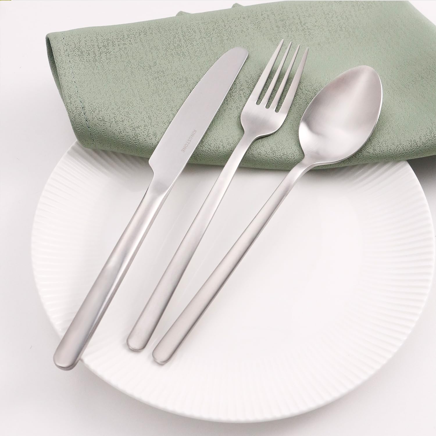 KINGSTONE silverware set salad fork 6.7 inches, perfect for greens and appetizers.