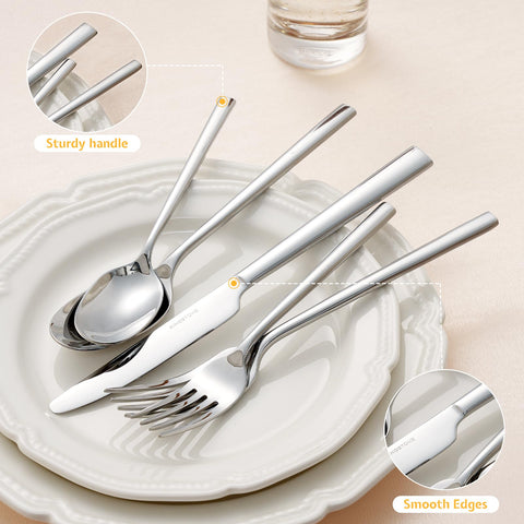 Kingstone salad fork with sleek mirror finish for elegant tables
