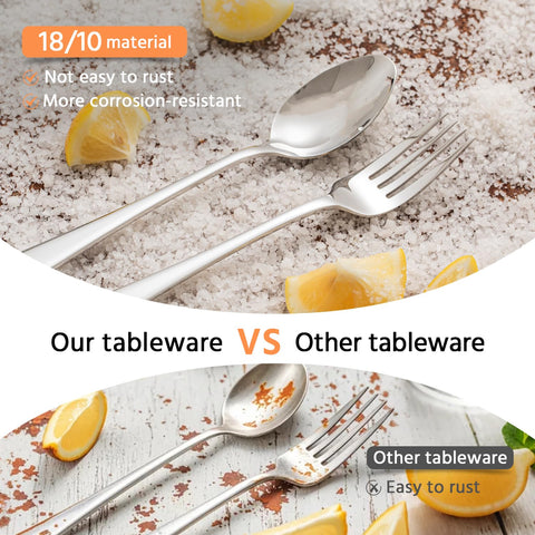 KINGSTONE smooth edge design minimizes risk of cuts during meals.