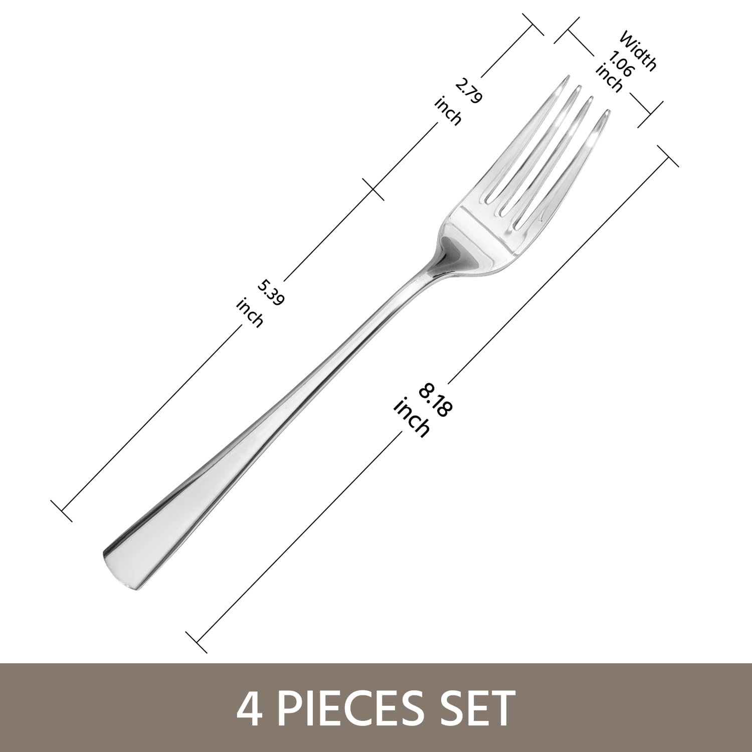 Kingstone forks close-up showing mirror finish for a refined dining look.