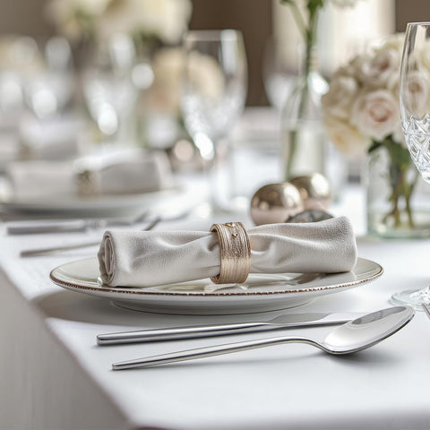 KINGSTONE table-setting scene shows versatile dinnerware for gatherings.