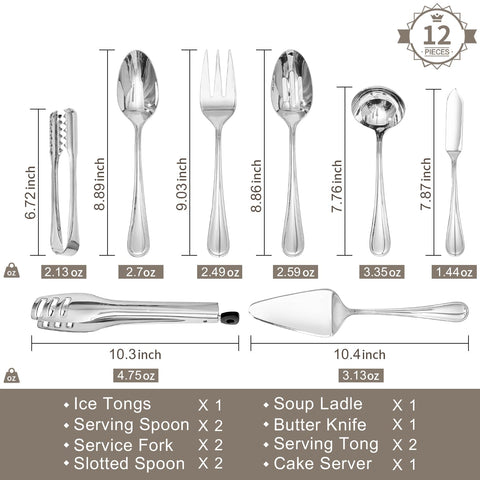 KINGSTONE teardrop serving spoon with balanced handle for easy serving