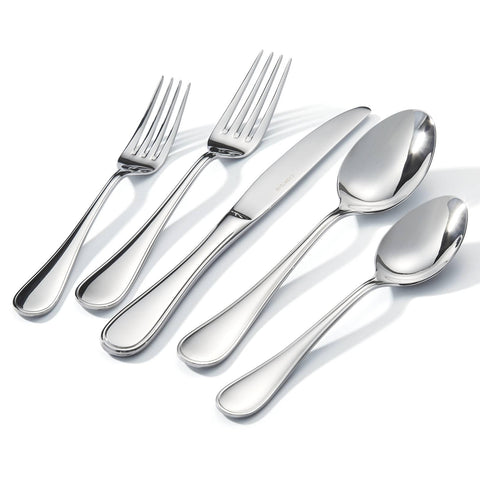 KINGSTONE teardrop silverware dining set on a stylish table for 12
