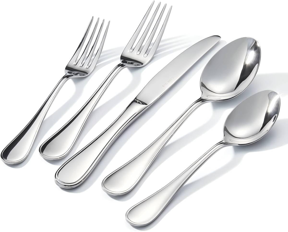 Kingstone teardrop silverware dinner fork with mirror polish, durable for daily dining.