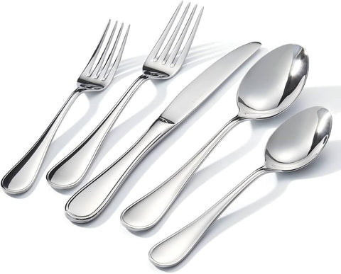 Kingstone teardrop silverware dinner fork with mirror polish, durable for daily dining.