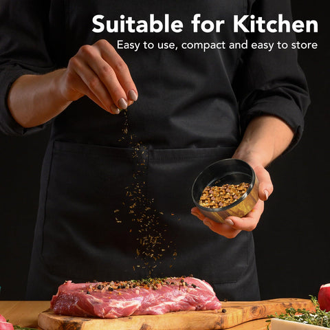 KINGTOP easy-clean lid enables quick spice transfer and simple cleanup
