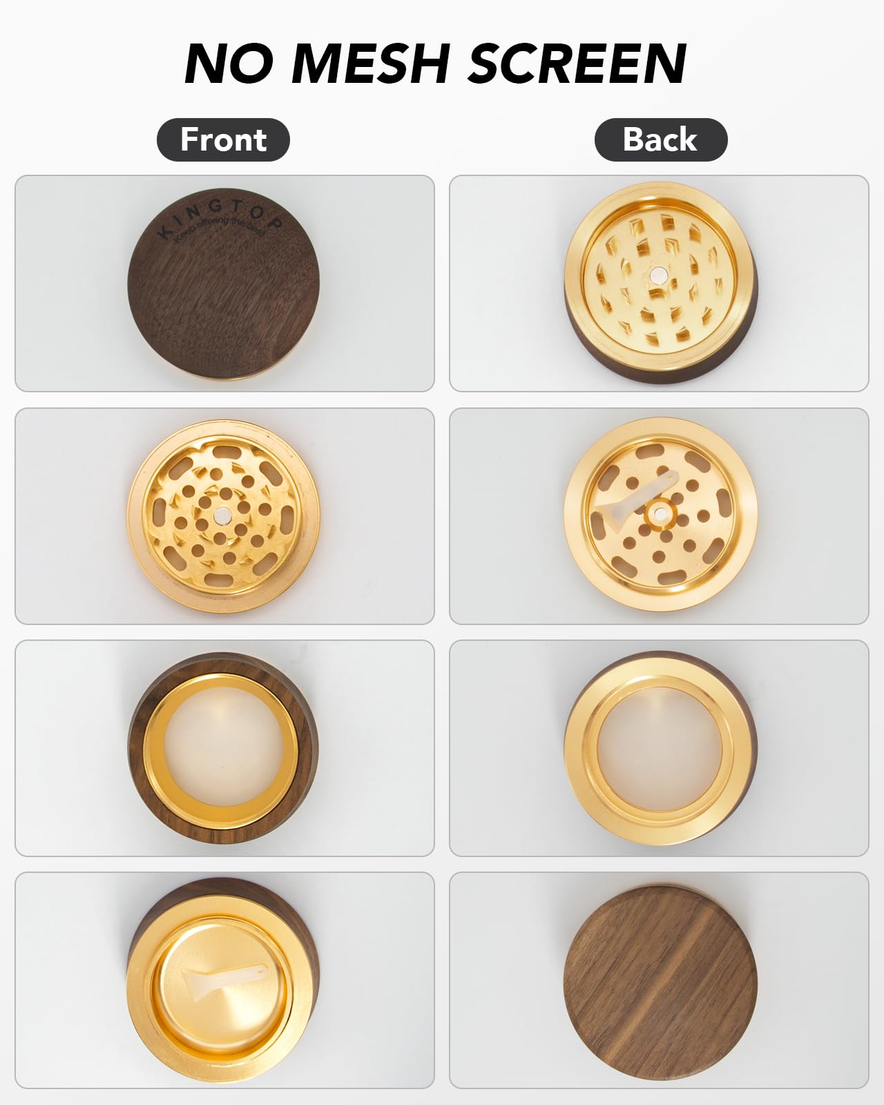 KINGTOP ergonomic handle provides comfortable grip during grinding