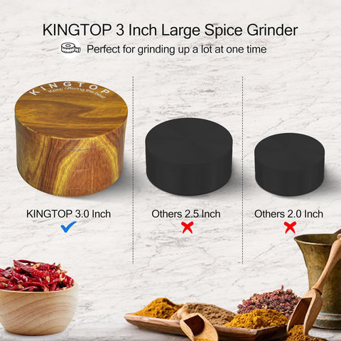 KINGTOP magnetic lid seal keeps grinding clean and spill-free