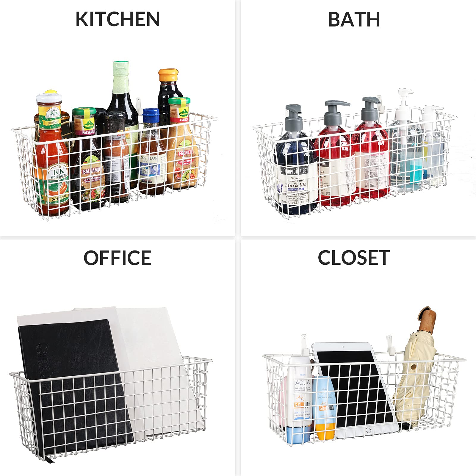 KINLINK office-toy storage basket keeps desks tidy and items visible.