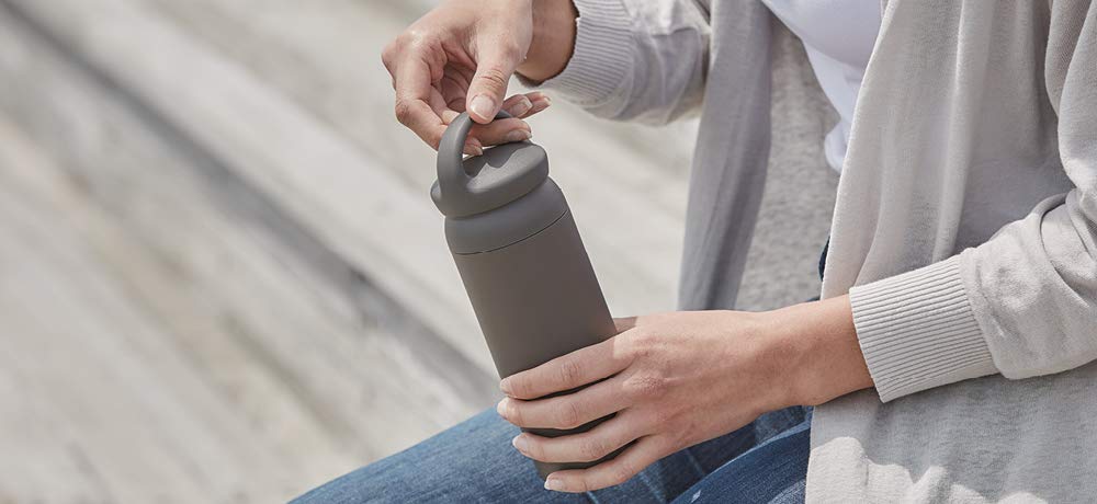 Kinto Dayoff tumbler stainless-steel shell image shows durable construction for daily use.