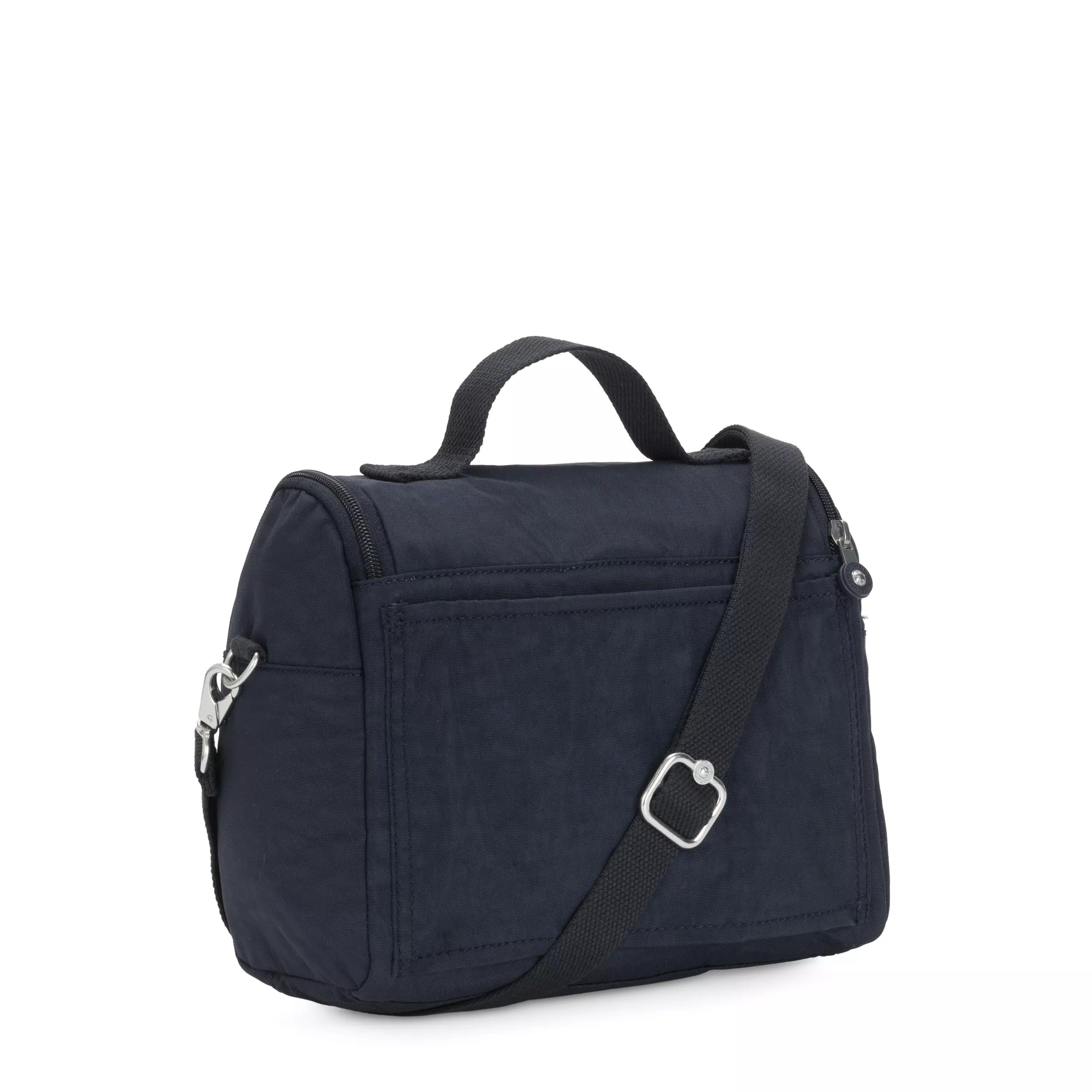 Kipling Kichirou lunch bag insulation preserves temperature for snacks and drinks.