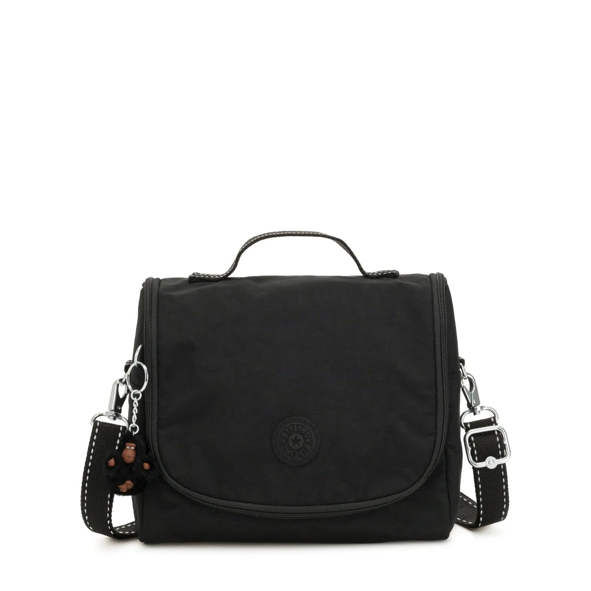 Kipling Kichirou lunch bag interior lined keeping snacks organized and fresh.