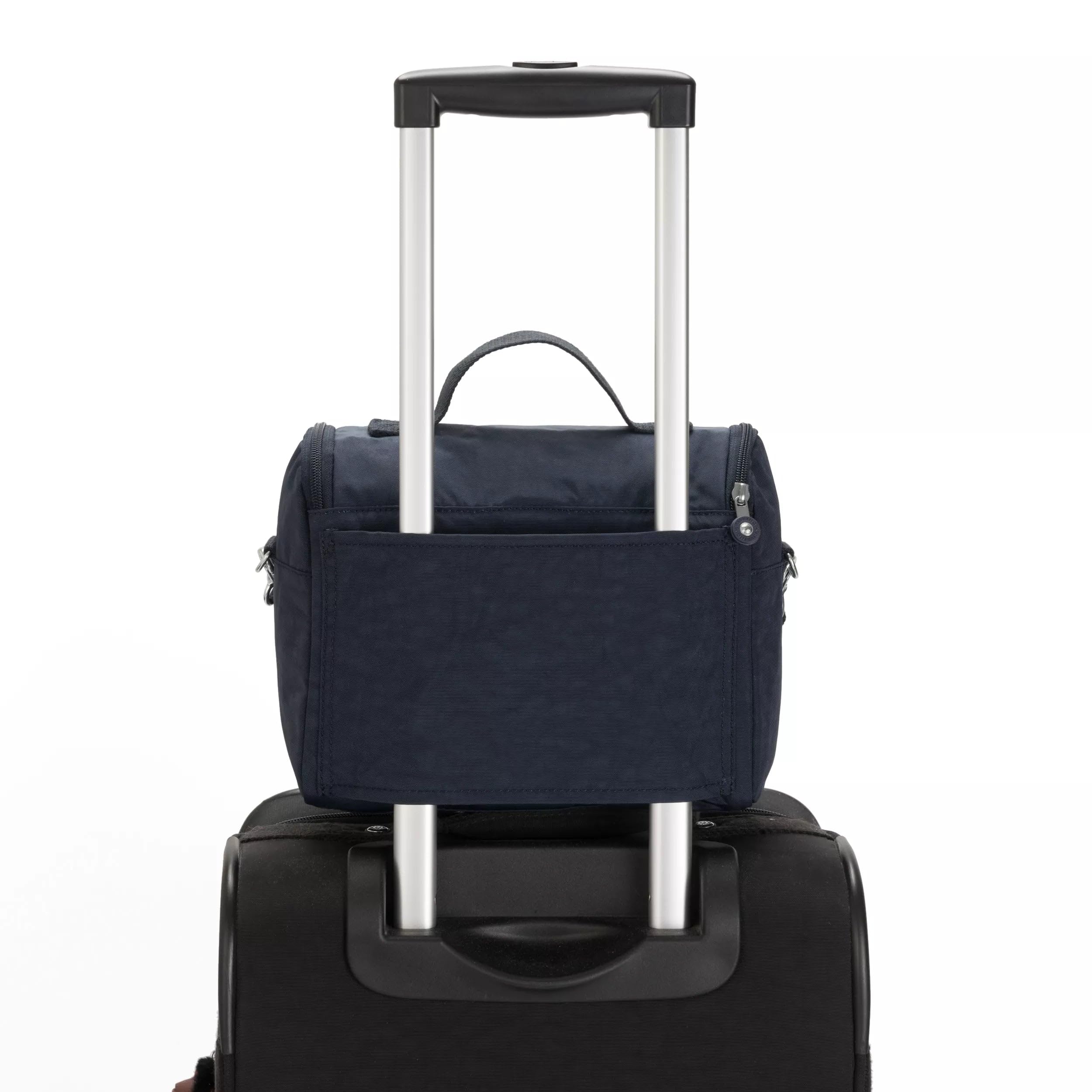 Kipling Kichirou lunch bag trolley sleeve allows convenient travel attachment.