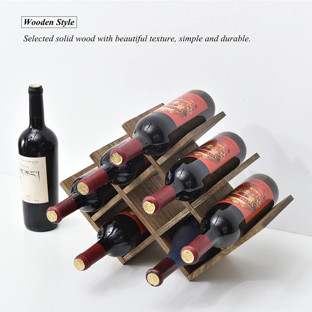 KIRIGEN bar table setup featuring a wine rack for entertaining spaces.