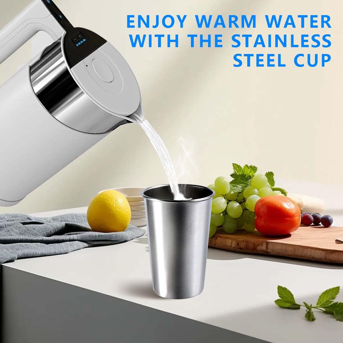 KISEER cups on a dining table for everyday meals.
