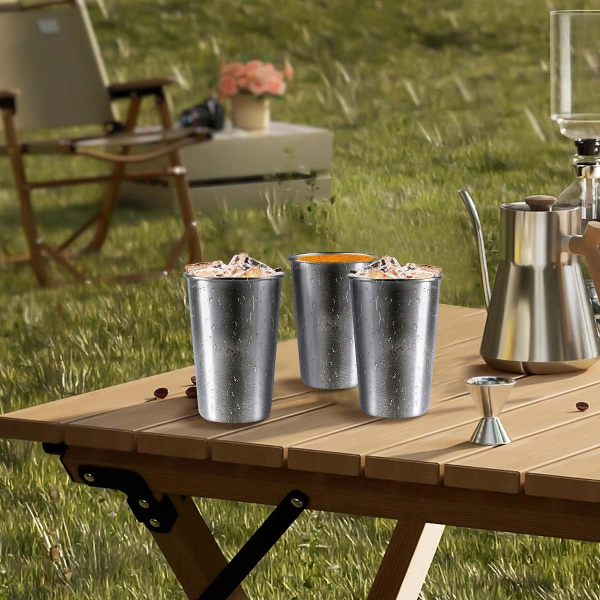 KISEER cups with polished finish inside and out.