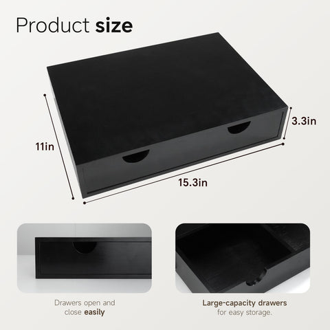 KISENG dual-drawer organizer holds pods and tea bags within reach.