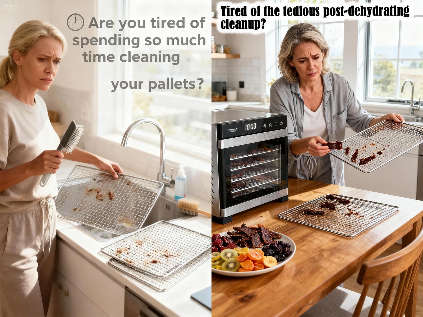 Closeup of Kispog BPA-free sheet highlighting non-stick quality